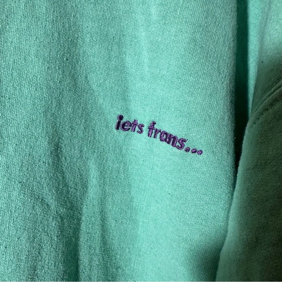 Iets Frans Urban Outfitters Mint Green Hoodie Size Small - Picture 4 of 6